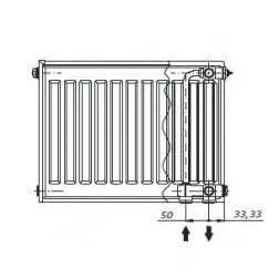 Радиатор стальной панельный axis 22 500 x 1000 ventil axis225010v